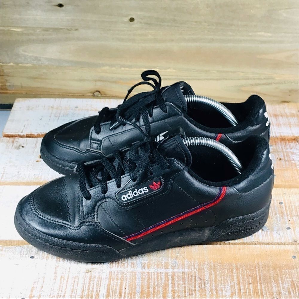 ✅adidas Originals Continental 80 J Black Leather Junior